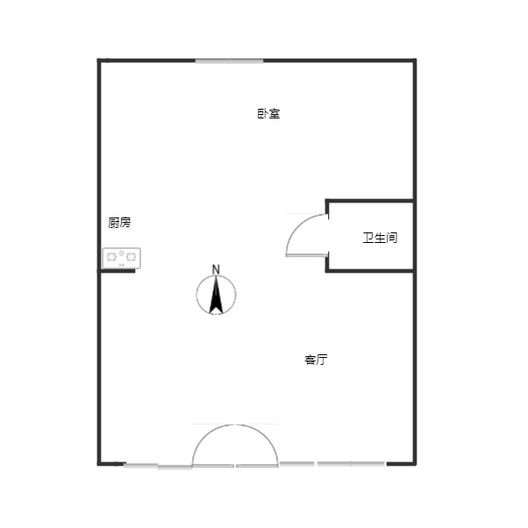 华阳西路商铺底商0室0厅0卫户型图