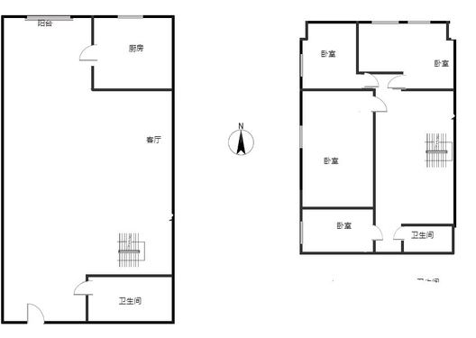 惠友钻石广场（AB座）4室1厅2卫户型图