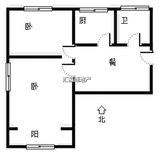 一七三小区2室1厅1卫户型图