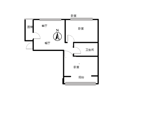 惠友康庭二期2室2厅2卫户型图