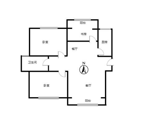 技校家园3室2厅1卫户型图
