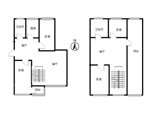 范阳小区3室3厅2卫户型图