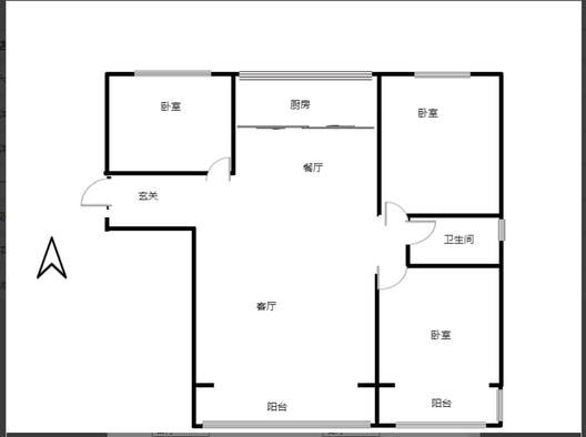 水榭春天3室2厅1卫户型图