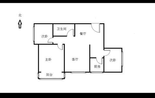 强舜铭城3室2厅1卫户型图
