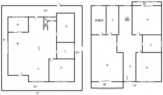 名流丽苑5室3厅3卫户型图