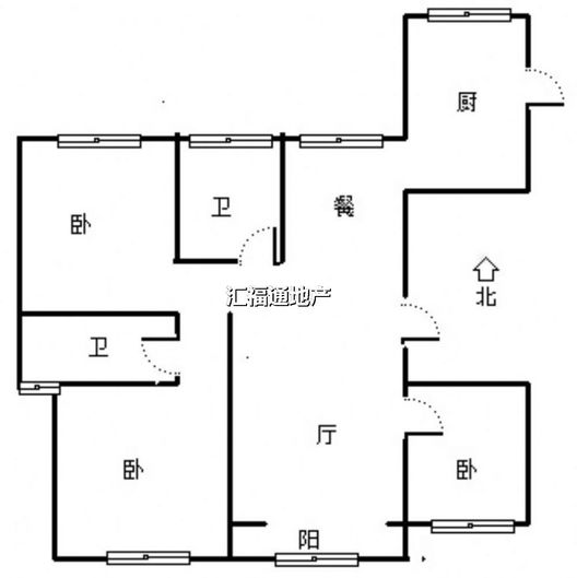 祥云瑞景3室2厅2卫户型图