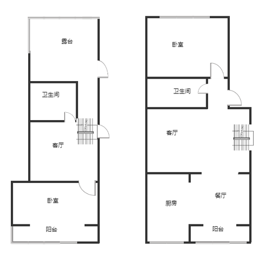 东林家园2室3厅2卫户型图