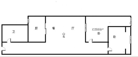 弘德缘（豪门庄园三期）2室2厅1卫户型图