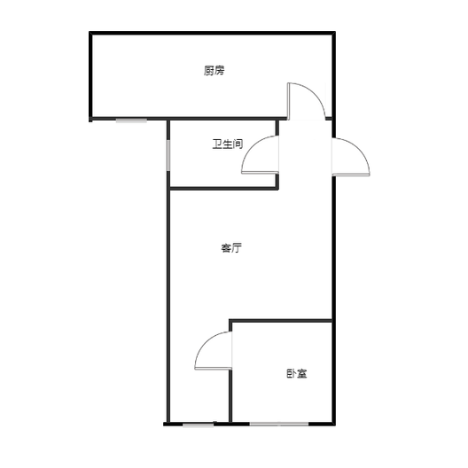 名流一品1室1厅1卫户型图