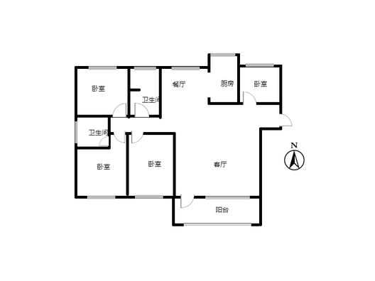 香邑溪谷上园4室2厅2卫户型图