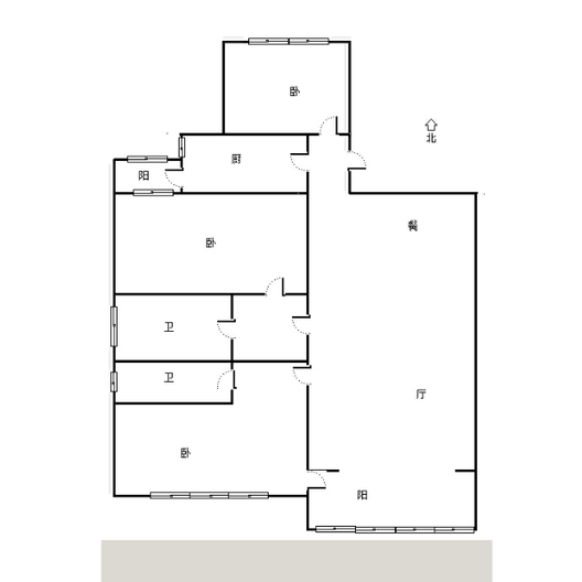 文保所小区3室2厅2卫户型图