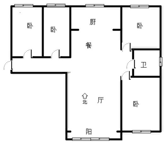 香邑溪谷上园3室2厅1卫户型图