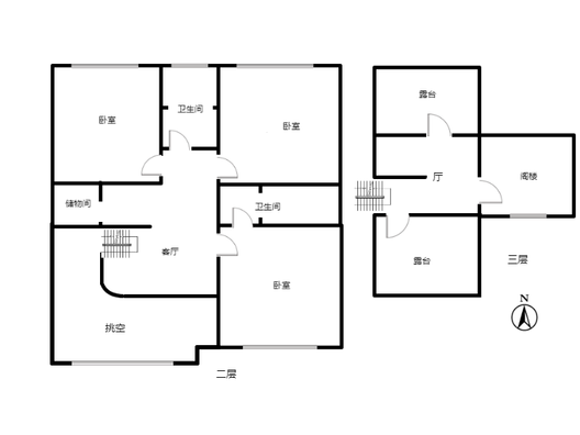 幸福嘉园4室4厅4卫户型图