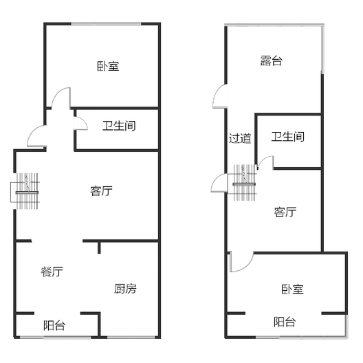 东林家园2室3厅2卫户型图