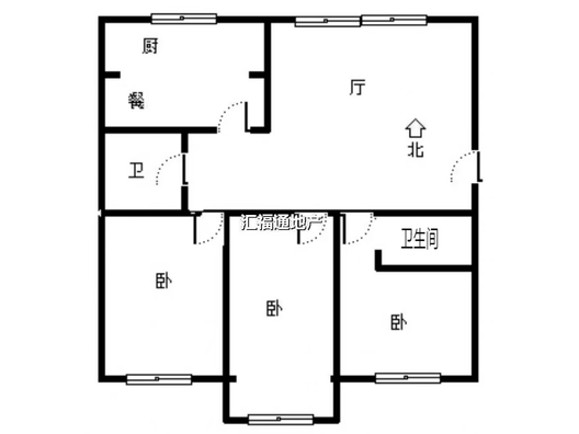 宏远家园3室2厅2卫户型图