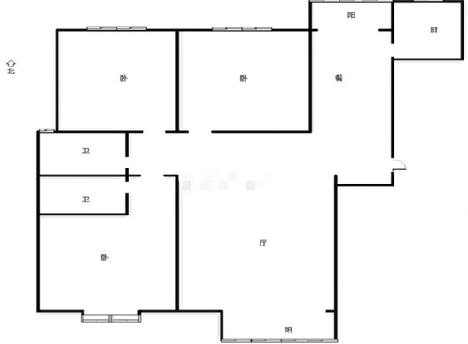 盛世佳园3室2厅1卫户型图