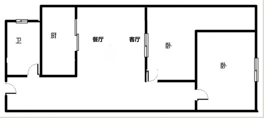 弘德缘（豪门庄园三期）2室2厅1卫户型图