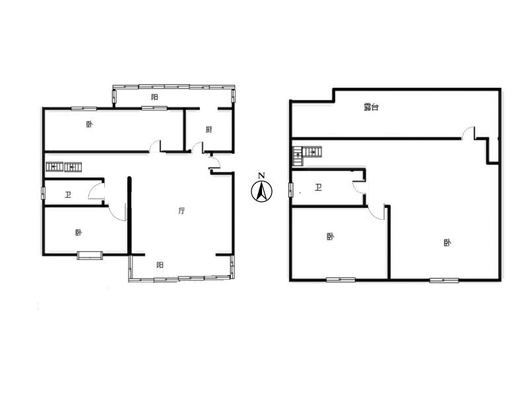 华阳水电小区4室2厅2卫户型图