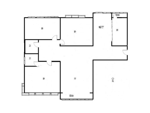 君临天下御景园3室2厅2卫户型图