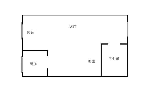 弘德缘（豪门庄园三期）1室1厅1卫户型图
