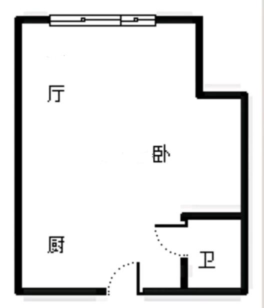 万科城际之光1室1厅1卫户型图