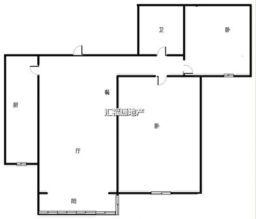 宏远宜居园2室2厅1卫户型图