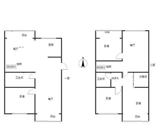 东方家园3室3厅2卫户型图