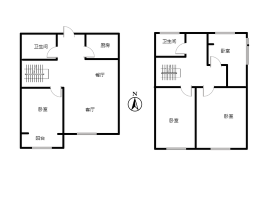 鹏渤印象城·牛津花园4室2厅2卫户型图