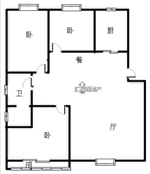 宏远景园3室2厅1卫户型图