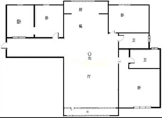 香邑溪谷上园4室2厅2卫户型图