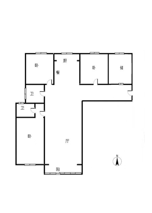 香邑溪谷上园3室2厅2卫户型图