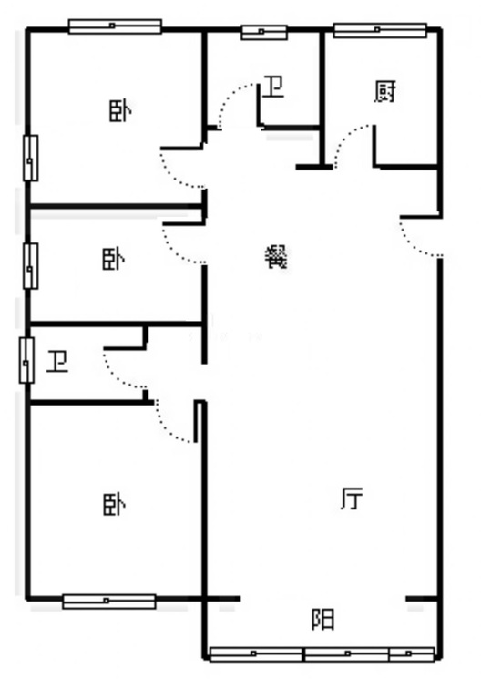 中冶未来城3室2厅2卫户型图