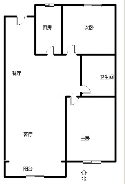 香邑溪谷悦都2室2厅1卫户型图