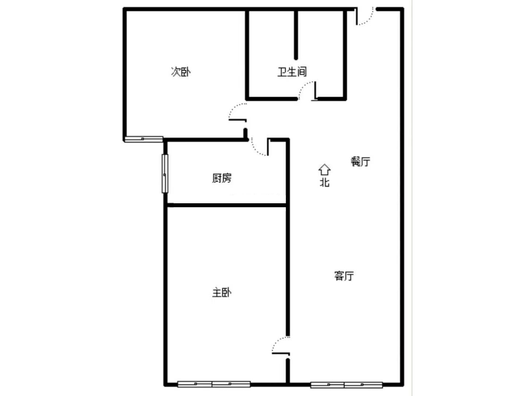 三利中和城二期东区(C区）2室2厅1卫户型图
