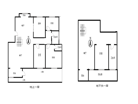 香邑溪谷一期4室3厅3卫户型图