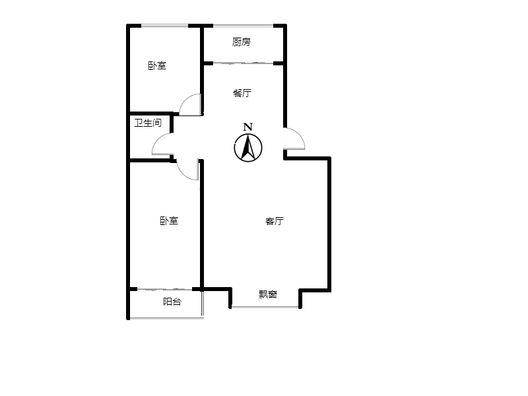 宏远家园2室2厅1卫户型图