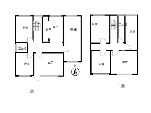 福祥小区5室3厅2卫户型图