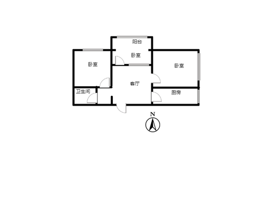 名流一品3室1厅1卫户型图