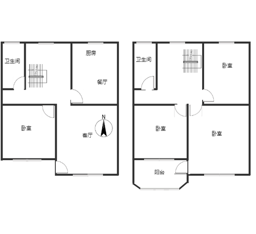 兴泰花园4室2厅2卫户型图