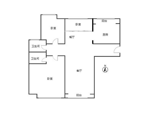 君临天下御景园3室2厅2卫户型图