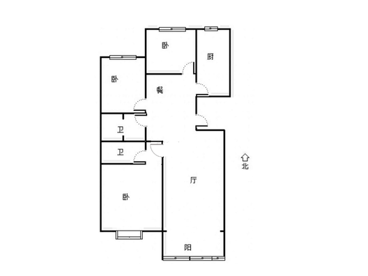 翡翠城（涿郡东区）3室2厅2卫户型图