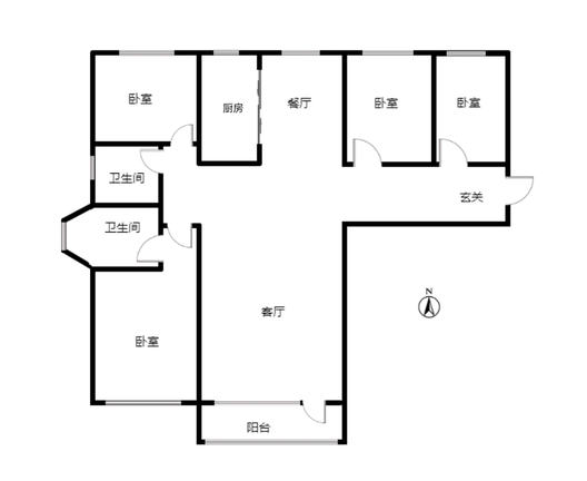 香邑溪谷上园4室2厅2卫户型图