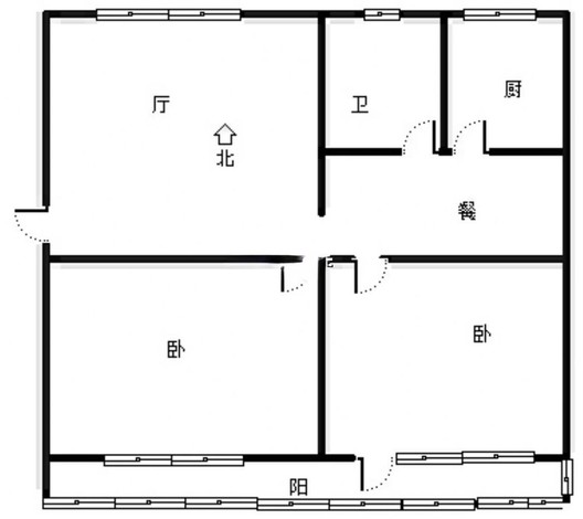 华光小区2室2厅1卫户型图
