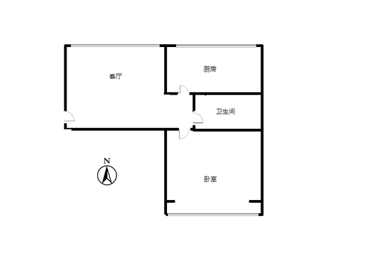 仁和小区1室1厅1卫户型图
