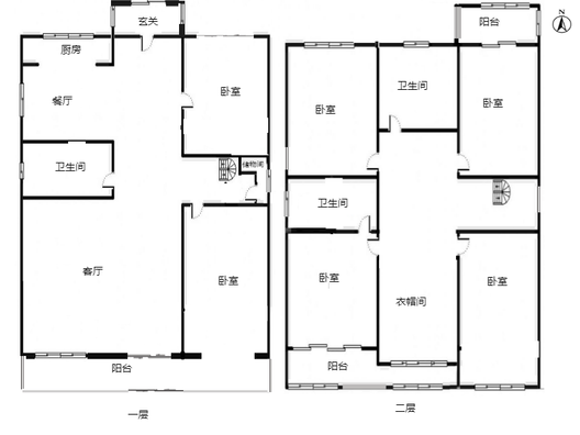 名流丽苑6室2厅3卫户型图
