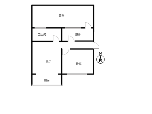 怡安小区1室1厅1卫户型图