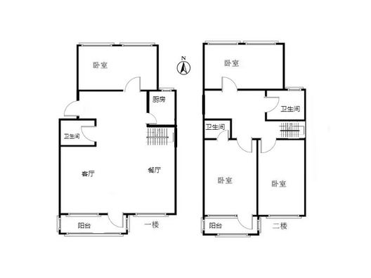 国富嘉园4室2厅3卫户型图