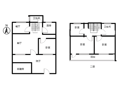 仁和小区4室2厅1卫户型图