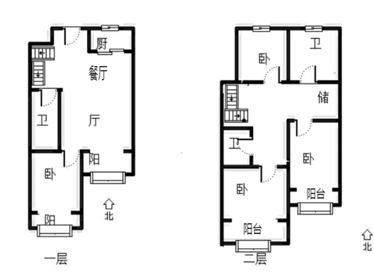 鸿坤理想尔湾4室2厅3卫户型图