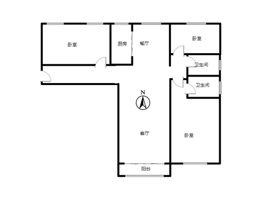 香邑溪谷上园3室2厅2卫户型图